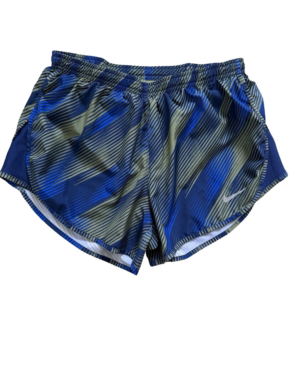 Nike Women’s Athletic Running Shorts - Blue & Gray Print